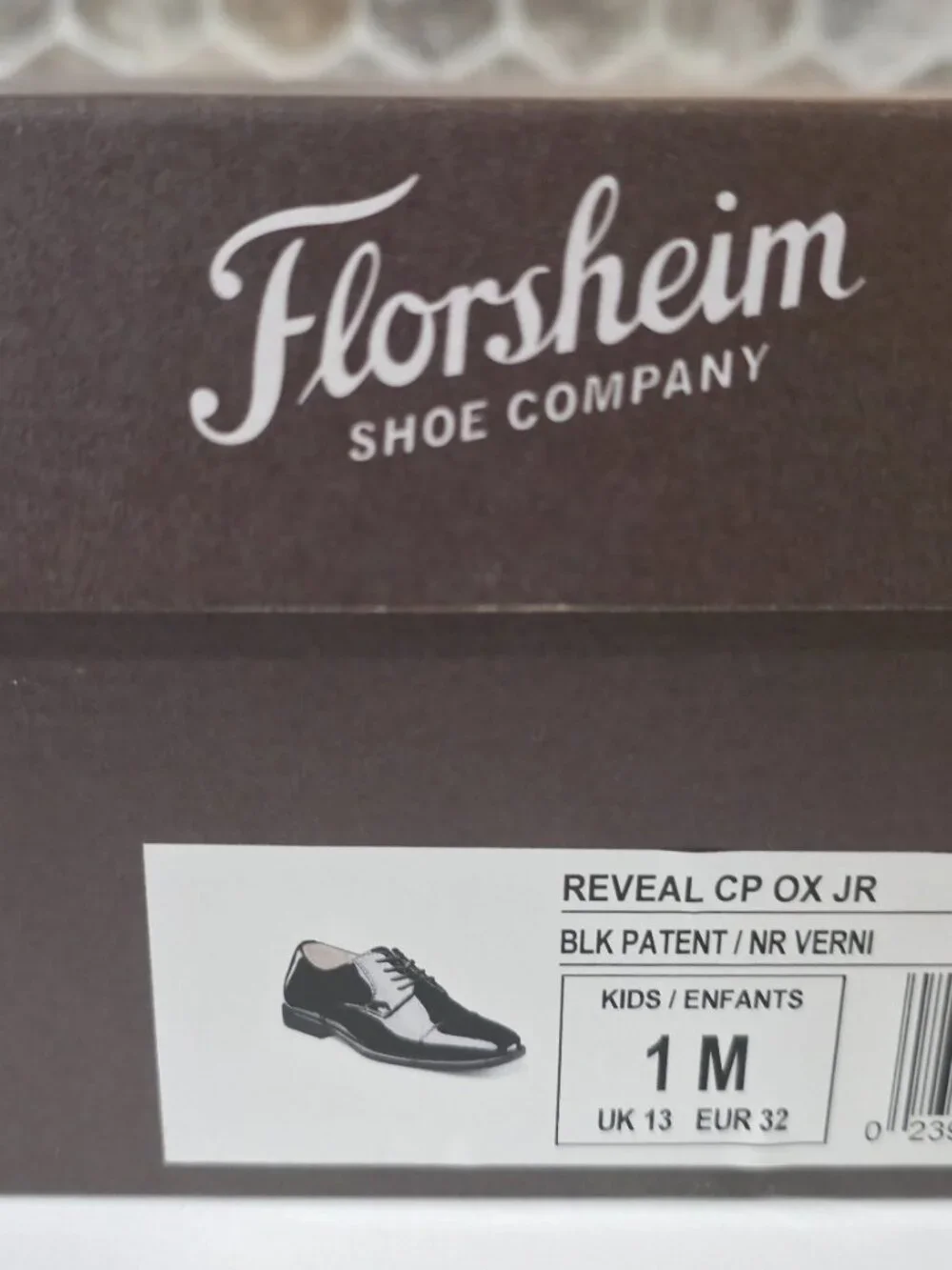 Florsheim Boys Black Patent Leather Dress Shoes